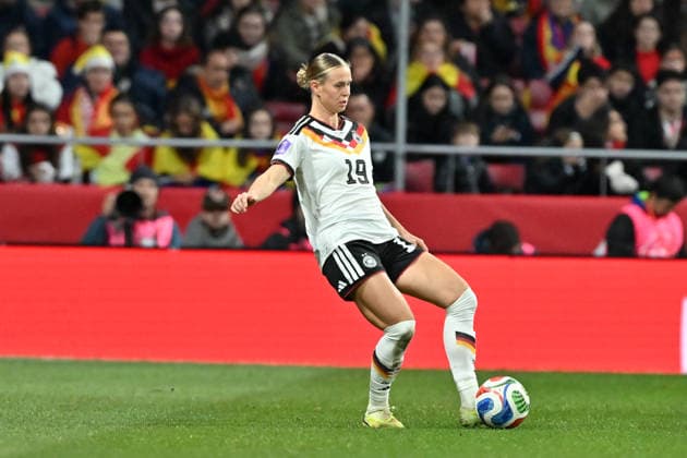 Madrid, Estadio Metropolitano, 02 12 25, ESP, Women, UEFA Women s Nations Leaugue, Final 2025, Spain Germany Picture Klara Bühl Germany,19 UEFA regulations prohibit any use of photographs as image sequences and or quasi video Madrid Spain