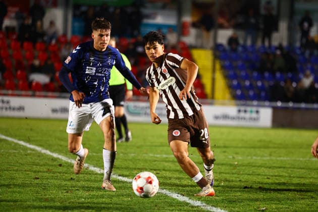 Soccer I Men I Season 2025 2026 I Regionalliga Nord I 13 Matchday I FC St Pauli II VFB Oldenburg I 02 12 2025 Nick Schmidt 28, FC St Pauli II Norderstedt Edmund Plambeck Stadion Schleswig Holstein Germany Copyright: xLobeca RalfxHomburgx