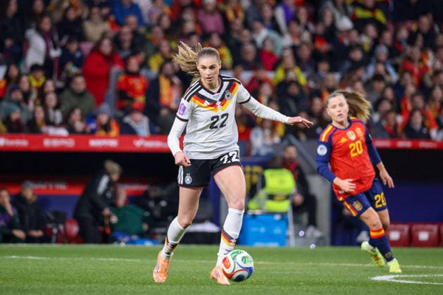 Madrid, Germany 02 December 2025 UEFA Nations League Women Final Second Round 2025 Spain vs Germany In the picture Jule Brand Germany Riyadh Air Metropolitano Copyright: xFotostandx xFantinix