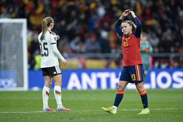 Spain v Germany - UEFA Women s Nations League 2025 Final Second Leg MADRID, SPAIN - DECEMBER 02: Claudia Pina (20) of Spain celebrates after scoring a goal during the UEFA Women s Nations League 2025 final second leg match between Spain and Germany at Estadio Metropolitano on December 02, 2025 in Madrid, Spain. Burak Akbulut Anadolu Madrid Spain. Editorial use only. Please get in touch for any other usage.  Copyright: x2025xAnadoluxBurakxAkbulutx