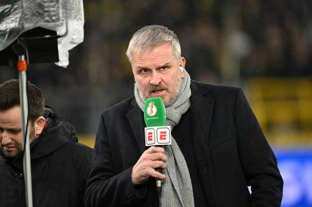 02 12 2025, xjhx, Soccer DFB Cup Round of 16, Borussia Dortmund Bayer 04 Leverkusen emspor, v l Dietmar Didi Hamann Portrait, Portraet, Einzelbild DFL DFB REGULATIONS PROHIBIT ANY USE OF PHOTOGRAPHS as IMAGE SEQUENCES and or QUASI VIDEO Dortmund