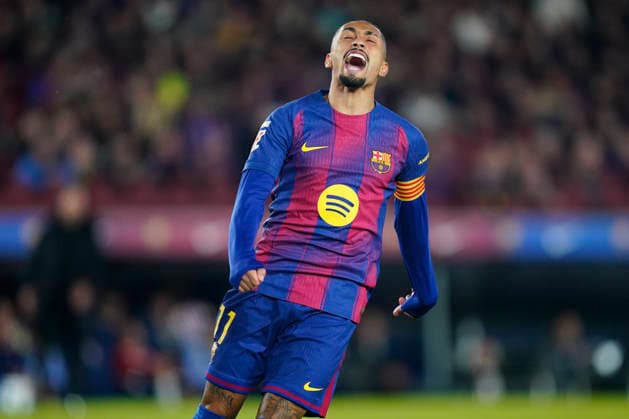 ESP: FC Barcelona, Barca - Atletico de Madrid. La Liga EA Sports. Date 19 Raphael Dias Belloli Raphinha of FC Barcelona during the La Liga EA Sports match between FC Barcelona and Atletico de Madrid played at Spotify Camp Nou Stadium on December 2 2025 in Barcelona, Spain. kpng Copyright: xSergioxRuizx xImagox PS_2511202_BAR_ATL_003
