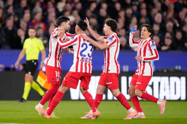 FC Barcelona, Barca v Atletico de Madrid - LaLiga EA Sports Alex Baena left winger of Atletico de Madrid and Spain celebrates after scoring his sides first goal during the La Liga EA Sports match between FC Barcelona and Atletico de Madrid at Spotify Camp Nou on December 2, 2025 in Barcelona, Spain. Barcelona Spain  Copyright: xJosexBretonx originalFilename:bretonhernandez-fcbarcel251202_nppgK.jpg