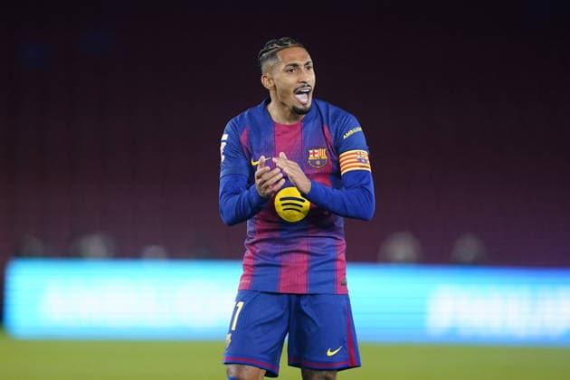 during the La Liga EA Sports match between FC Barcelona, Barca and Atletico de Madrid played at Spotify Camp Nou Stadium on December 2 2025 in Barcelona, Spain. (Photo by Sergio Ruiz Imago) Copyright: xSergioxRuizx xImagox