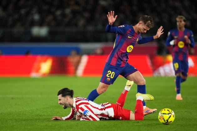 during the La Liga EA Sports match between FC Barcelona, Barca and Atletico de Madrid played at Spotify Camp Nou Stadium on December 2 2025 in Barcelona, Spain. (Photo by Bagu Blanco PRESSIN) Copyright: xBaguxBlancox xPRESSINx