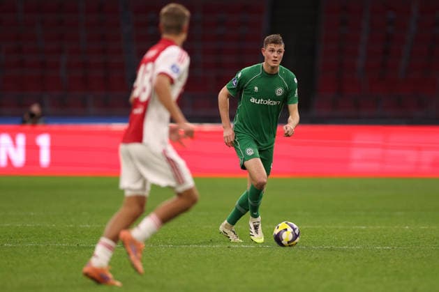Dies Janse of FC Groningen during the match AFC Ajax Amsterdam vs FC Groningen at the Johan Cruijff ArenA for the Dutch Vriendenloterij Eredivisie season 2025 2026 in AMSTERDAM, Netherlands on 1 december 2025, photo by Peter Lous EYE4images DeFodi Images