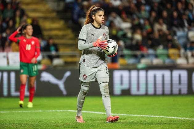 Ines Pereira ( Portugal National Womens Team ) in action during the match between Portugal National Womens team and Brasil National Womens team, friendly preparation game at Estadio Municipal de Aveiro on 2 December 2025. Aveiro Estadio Municipal de Aveiro Aveiro Portugal Copyright: xIMAGOx xPRIMExSPORTSxIMAGESx xFILIPExOLIVEIRAx