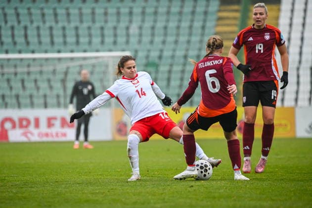 GDANSK, 02.12.2025 Pilka nozna kobiet mecz towarzyski Polska - Lotwa Women friendly football match Poland - Latvia NZ dominika grabowska Fot. ANNA LANGOWSKA 058sport.pl NEWSPIX.PL --- newspix.pl POLAND OUT! 