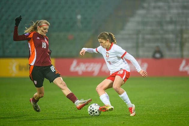 02.12.2025 GDANSK , PILKA NOZNA KOBIET ( WOMEN S FOOTBALL) MECZ TOWARZYSKI POLSKA - LOTWA ( GAME POLAND - LATVIA )¨NZ. NADIA KREZYMAN FOTO RADOSLAW JOZWIAK CYFRASPORT NEWSPIX.PL --- Newspix.pl POLAND OUT!  RA1_8319