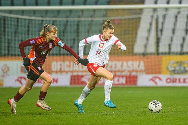 02.12.2025 GDANSK , PILKA NOZNA KOBIET ( WOMEN S FOOTBALL) MECZ TOWARZYSKI POLSKA - LOTWA ( GAME POLAND - LATVIA )¨NZ. WERONIKA SZYMASZEK FOTO RADOSLAW JOZWIAK CYFRASPORT NEWSPIX.PL --- Newspix.pl POLAND OUT!  RA1_8373