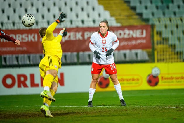 02.12.2025 GDANSK , PILKA NOZNA KOBIET ( WOMEN S FOOTBALL) MECZ TOWARZYSKI POLSKA - LOTWA ( GAME POLAND - LATVIA )¨NZ. MAGDALENA SOBAL FOTO RADOSLAW JOZWIAK CYFRASPORT NEWSPIX.PL --- Newspix.pl POLAND OUT!  RA1_8726
