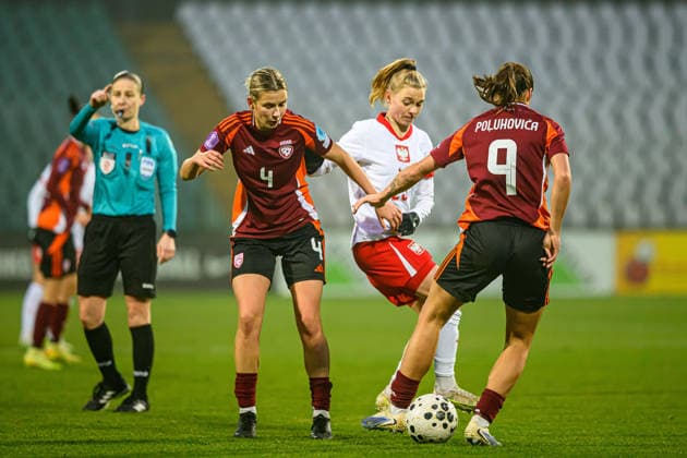 02.12.2025 GDANSK , PILKA NOZNA KOBIET ( WOMEN S FOOTBALL) MECZ TOWARZYSKI POLSKA - LOTWA ( GAME POLAND - LATVIA )¨NZ. DOMINIKA MISZTAL FOTO RADOSLAW JOZWIAK CYFRASPORT NEWSPIX.PL --- Newspix.pl POLAND OUT!  RA1_8812