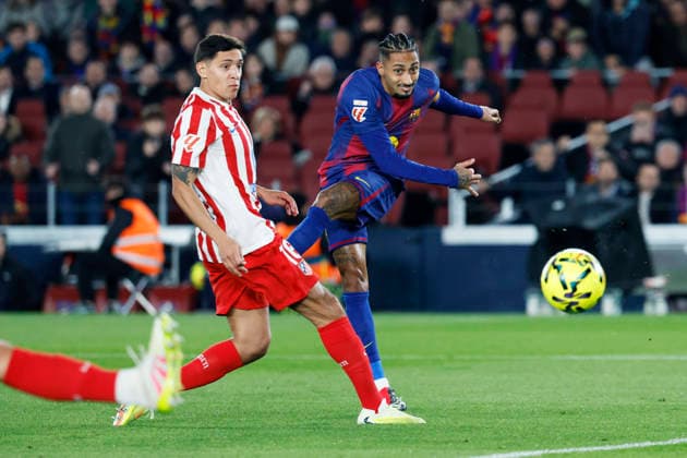 Raphinha (Barcelona), DECEMBER 2, 2025 - Football Soccer : Spanish La Liga EA Sports match between FC Barcelona, Barca 3-1 Atletico de Madrid at Spotify Camp Nou in Barcelona, Spain. Noxthirdxpartyxsales  aflo_312305205