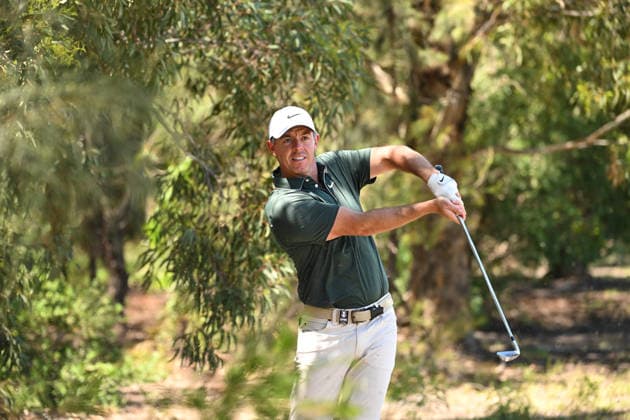 AUSTRALIAN OPEN GOLF PRO AM, Northern Ireland s Rory McIlroy plays a shot during the Pro-Am round ahead of the Australian Open at the Royal Melbourne Golf Club in Melbourne, Wednesday, December 3, 2025. ( NO ARCHIVING MELBOURNE VICTORIA AUSTRALIA Royal Melbourne Golf Club  Copyright: xJAMESxROSSx 20251203192989933570