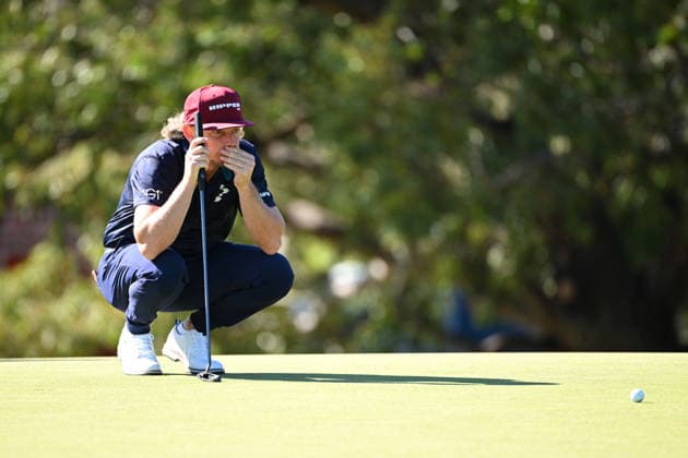 AUSTRALIAN OPEN GOLF PRO AM, Cam Smith of Australia looks on before playing a shot during the Pro-Am round ahead of the Australian Open at the Royal Melbourne Golf Club in Melbourne, Wednesday, December 3, 2025. ( NO ARCHIVING MELBOURNE VICTORIA AUSTRALIA Royal Melbourne Golf Club  Copyright: xJAMESxROSSx 20251203157353817102