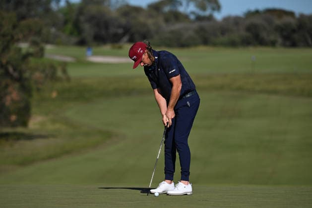 AUSTRALIAN OPEN GOLF PRO AM, Cam Smith of Australia plays a shot during the Pro-Am round ahead of the Australian Open at the Royal Melbourne Golf Club in Melbourne, Wednesday, December 3, 2025. ( NO ARCHIVING MELBOURNE VICTORIA AUSTRALIA Royal Melbourne Golf Club  Copyright: xJAMESxROSSx 20251203162304913139