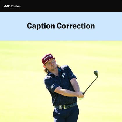 (CORRECTION) AUSTRALIAN OPEN GOLF PRO AM, This correction applies to three images issued on Wednesday, December 3, 2025, under the IDs: 20251203173368548100, 20251203122378766769, 20251203157817845360. Correcting ID to Cam Smith of Australia (Not Northern Ireland s Rory McIlroy) Cam Smith of Australia plays a shot during the Pro-Am round ahead of the Australian Open at the Royal Melbourne Golf Club in Melbourne, Wednesday, December 3, 2025. ( (CORRECTION) MELBOURNE VICTORIA Australia Royal Melbourne Golf Club  Copyright: xJAMESxROSSx 20251203140863511776