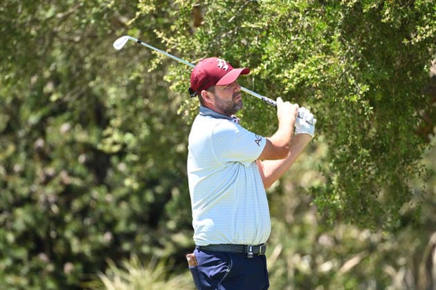 AUSTRALIAN OPEN GOLF PRO AM, Marc Leishman of Australia plays a shot during the Pro-Am round ahead of the Australian Open at the Royal Melbourne Golf Club in Melbourne, Wednesday, December 3, 2025. ( NO ARCHIVING MELBOURNE VICTORIA AUSTRALIA Royal Melbourne Golf Club  Copyright: xJAMESxROSSx 20251203141666011630