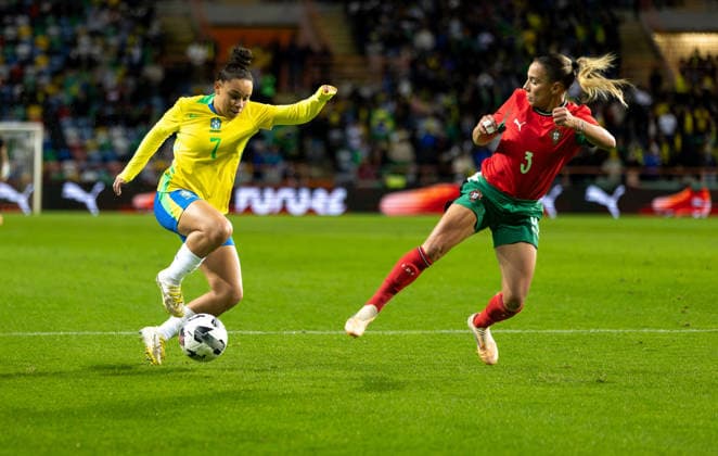 Portugal x Brasil Futebol Feminino AVEIRO, AV - 02.12.2025: PORTUGAL X BRASIL FUTEBOL FEMININO - 85336) Portugal vs Brazil Women& 39;s Football (Photo: Luan Chepernate Fotoarena) x2851974x  LuanxChepernate