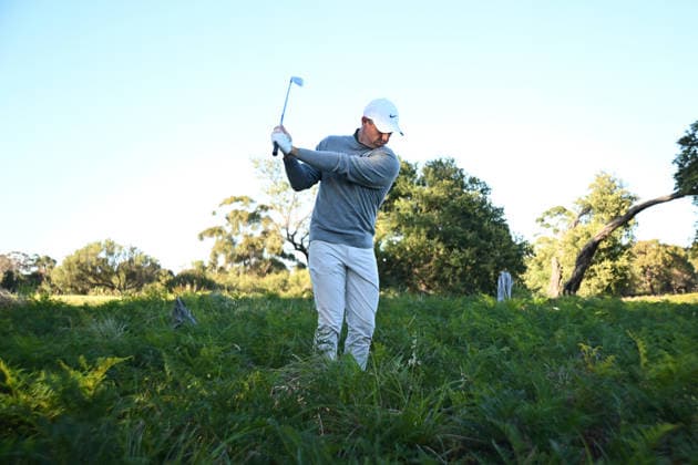 AUSTRALIAN OPEN GOLF PRO AM, Northern Ireland s Rory McIlroy plays a shot during the Pro-Am round ahead of the Australian Open at the Royal Melbourne Golf Club in Melbourne, Wednesday, December 3, 2025. ( NO ARCHIVING MELBOURNE VICTORIA AUSTRALIA Royal Melbourne Golf Club  Copyright: xJAMESxROSSx 20251203126063346421
