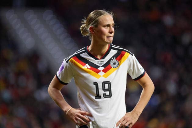 Madrid, Germany 02 December 2025 UEFA Nations League Women Final Second Round 2025 Spain vs Germany In the picture Klara Bühl Buehl Germany Riyadh Air Metropolitano Copyright: xFotostandx xFantinix
