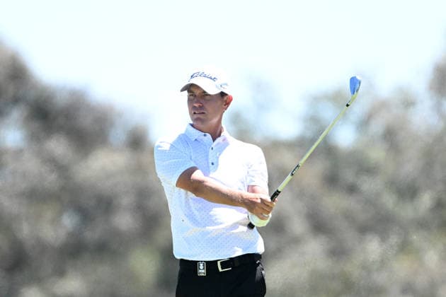 AUSTRALIAN OPEN GOLF PRO AM, Jason Scrivener of Australia plays a shot during the Pro-Am round ahead of the Australian Open at the Royal Melbourne Golf Club in Melbourne, Wednesday, December 3, 2025. ( NO ARCHIVING MELBOURNE VICTORIA AUSTRALIA Royal Melbourne Golf Club  Copyright: xJAMESxROSSx 20251203168592712360
