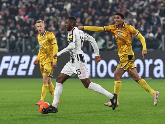 Juventus FC v Udinese Calcio - Coppa Italia Pierre Kalulu participates in the Coppa Italia-Frecciarossa 2025-2026 match between Juventus and Udinese in Torino, on December 2, 2025. Torino Italy  Copyright: xLorisxRosellix originalFilename:roselli-juventus251202_nphTz.jpg