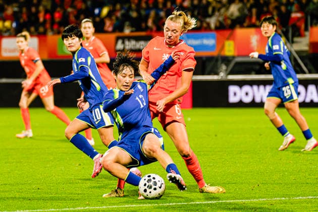 Football, Women, International match, Netherlands - South Korea
