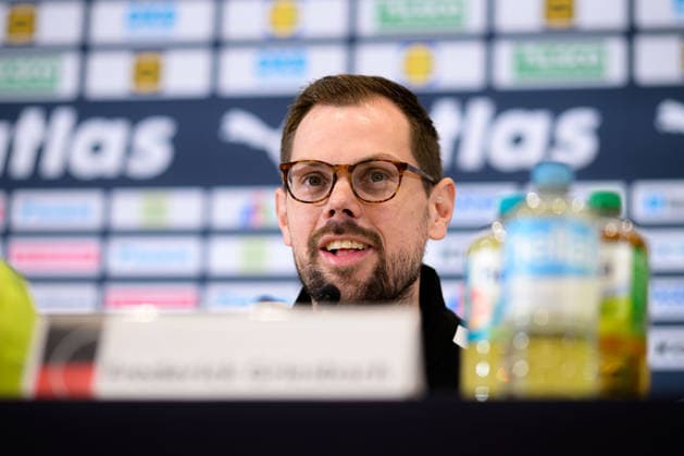Handball, Womens World Championship, Main Round Group 2 Germany Press Conference Co Coach Frederick Griesbach Germany Dortmund North Rhine-Westphalia Germany