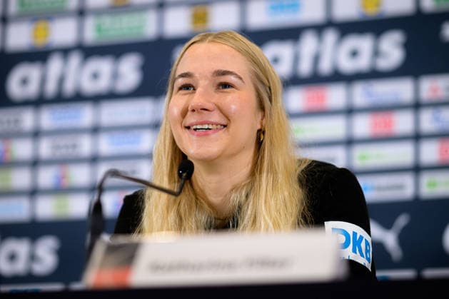 Handball, Womens World Championship, Main Round Group 2 Germany Press Conference Goalkeeper Katharina Filter Germany Dortmund North Rhine-Westphalia Germany