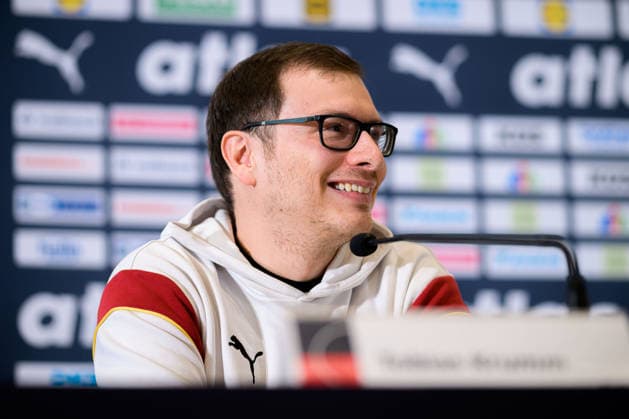 Handball, Womens World Championship, Main Round Group 2 Germany Press conference Press spokesman Tobias Krumm Dortmund North Rhine-Westphalia Germany
