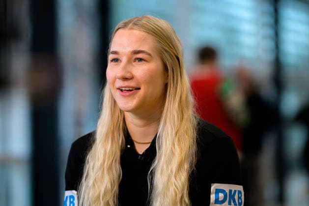 Handball, Womens World Championship, Main Round Group 2 Germany Press Conference Goalkeeper Katharina Filter Germany Dortmund North Rhine-Westphalia Germany