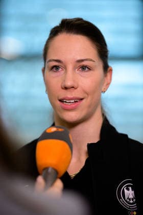 Handball, Womens World Championship, Main Round Group 2 Germany Press Conference Emily Vogel Germany Dortmund North Rhine-Westphalia Germany