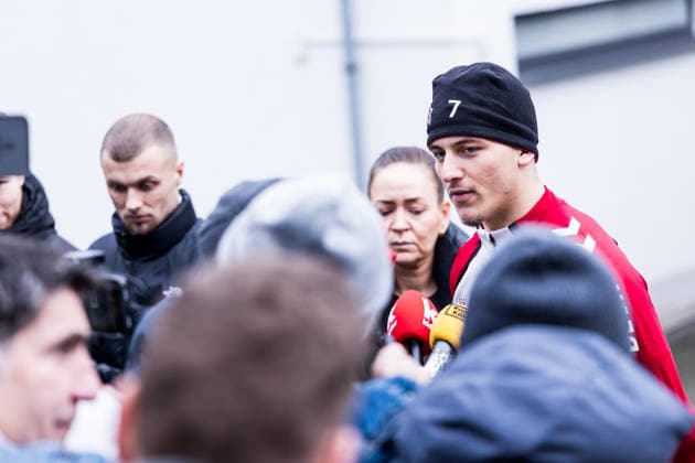 1 Football Bundesliga training 1 FC Köln 03 12 2025 Said El Mala 1 FC Köln, 13 in media talk, Interview, Mixed Zone 1 Football Bundesliga training 1 FC Köln Geissbockheim, 03 12 2025 Copyright: xBEAUTIFULxSPORTS Wunderlx