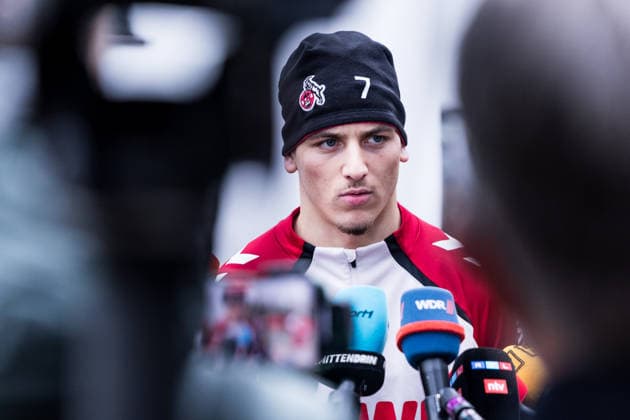 1 Football Bundesliga training 1 FC Köln 03 12 2025 Said El Mala 1 FC Köln, 13 in media talk, Interview, Mixed Zone 1 Football Bundesliga training 1 FC Köln Geissbockheim, 03 12 2025 Copyright: xBEAUTIFULxSPORTS Wunderlx