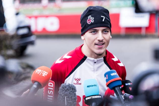 1 Football Bundesliga training 1 FC Köln 03 12 2025 Said El Mala 1 FC Köln, 13 in media talk, Interview, Mixed Zone 1 Football Bundesliga training 1 FC Köln Geissbockheim, 03 12 2025 Copyright: xBEAUTIFULxSPORTS Wunderlx