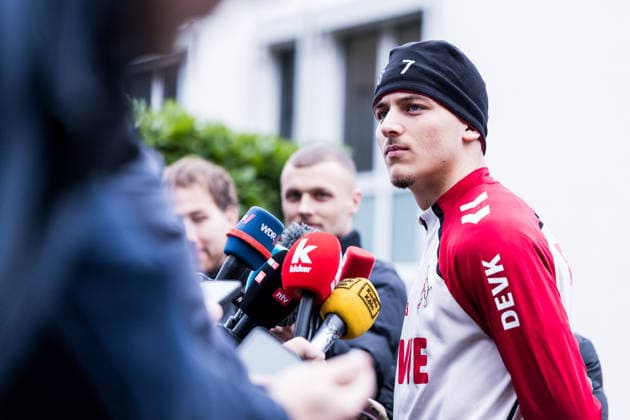 1 Football Bundesliga training 1 FC Köln 03 12 2025 Said El Mala 1 FC Köln, 13 in media talk, Interview, Mixed Zone 1 Football Bundesliga training 1 FC Köln Geissbockheim, 03 12 2025 Copyright: xBEAUTIFULxSPORTS Wunderlx