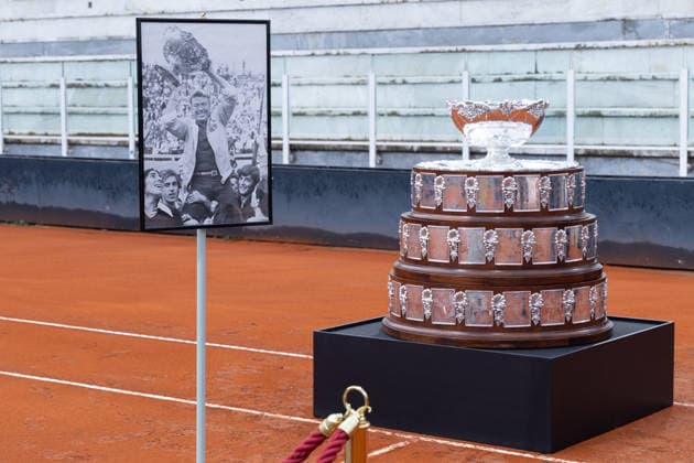Nicola Pietrangeli s funeral chapel inside the tennis stadium named after him at the Foro Italico in Rome.  Copyright: xMatteoxNardonex xipa-agency.netx xMatteoxNardonex IPA_Agency_IPA68674224
