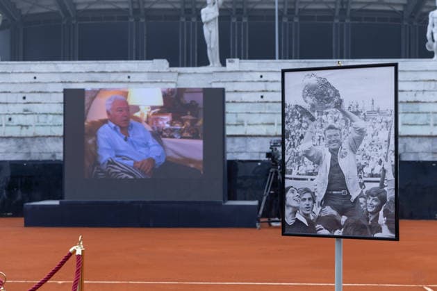 Nicola Pietrangeli s funeral chapel inside the tennis stadium named after him at the Foro Italico in Rome.  Copyright: xMatteoxNardonex xipa-agency.netx xMatteoxNardonex IPA_Agency_IPA68674248