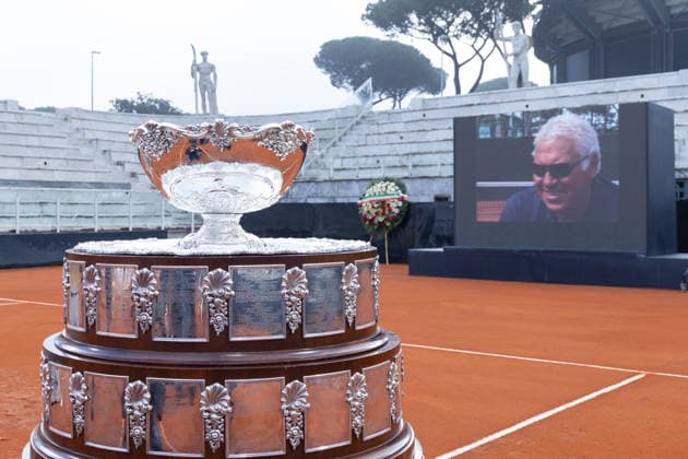 Nicola Pietrangeli s funeral chapel inside the tennis stadium named after him at the Foro Italico in Rome.  Copyright: xMatteoxNardonex xipa-agency.netx xMatteoxNardonex IPA_Agency_IPA68674322