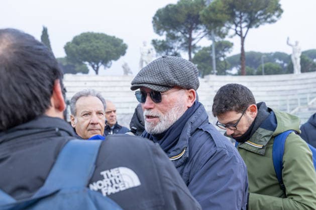 Filippo Pietrangeli during the funeral chapel of Nicola Pietrangeli in Rome  Copyright: xMatteoxNardonex xipa-agency.netx xMatteoxNardonex IPA_Agency_IPA68674335
