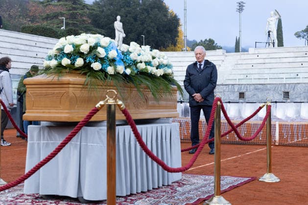 Nicola Pietrangeli s funeral chapel inside the tennis stadium named after him at the Foro Italico in Rome.  Copyright: xMatteoxNardonex xipa-agency.netx xMatteoxNardonex IPA_Agency_IPA68674338