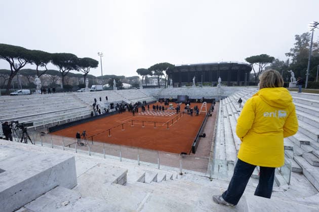 Nicola Pietrangeli s funeral chapel inside the tennis stadium named after him at the Foro Italico in Rome.  Copyright: xMatteoxNardonex xipa-agency.netx xMatteoxNardonex IPA_Agency_IPA68674463