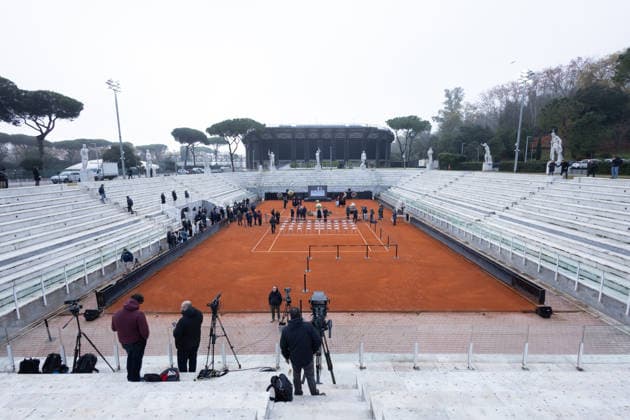 Nicola Pietrangeli s funeral chapel inside the tennis stadium named after him at the Foro Italico in Rome.  Copyright: xMatteoxNardonex xipa-agency.netx xMatteoxNardonex IPA_Agency_IPA68674501