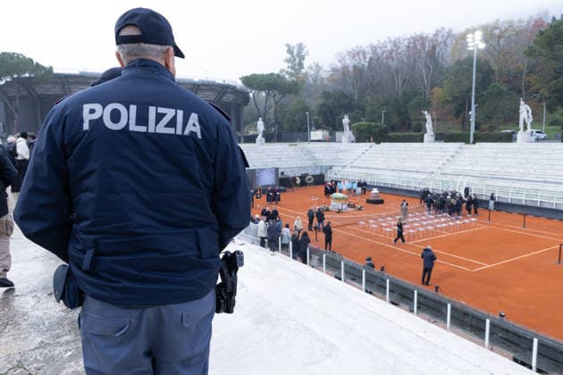 Nicola Pietrangeli s funeral chapel inside the tennis stadium named after him at the Foro Italico in Rome.  Copyright: xMatteoxNardonex xipa-agency.netx xMatteoxNardonex IPA_Agency_IPA68674547