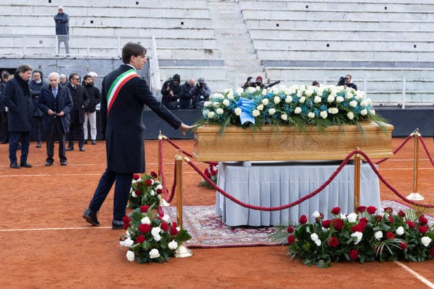Alessandro Onorato during Nicola Pietrangeli s funeral chapel in Rome  Copyright: xMatteoxNardonex xipa-agency.netx xMatteoxNardonex IPA_Agency_IPA68674652