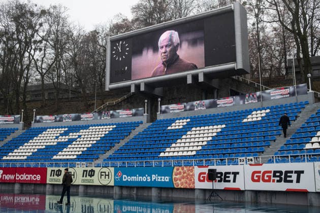 Football, Ukraine, Funeral service for Volodymyr Muntian in Kyiv