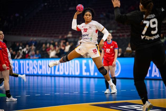 DORTMUND, GERMANY - 3 DECEMBER, 2025: Kassoma Albertina Da Cruz - Women s Handball World Championship, WM, Weltmeisterschaft 2025 at Westfallenhalle.  Copyright: xVitaliixKliuievx