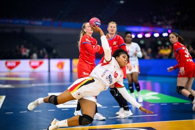 DORTMUND, GERMANY - 3 DECEMBER, 2025: Kassoma Albertina Da Cruz - Women s Handball World Championship, WM, Weltmeisterschaft 2025 at Westfallenhalle.  Copyright: xVitaliixKliuievx