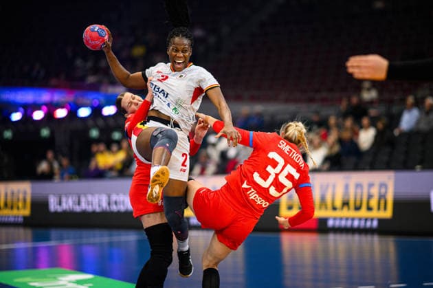 DORTMUND, GERMANY - 3 DECEMBER, 2025: Nenganga Vilma Pegado - Women s Handball World Championship, WM, Weltmeisterschaft 2025 at Westfallenhalle.  Copyright: xVitaliixKliuievx